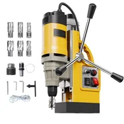 VEVOR Magnetni vrtalni stroj 1400W premer vrtanja 2in spremenljiva hitrost rumena