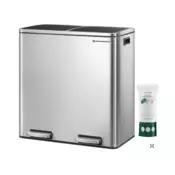 SONGMICS koš za ločevanje odpadkov 2x30L, LTB60NL