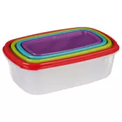 FIVE POSUDA ZA ODLAGANJE HRANE 4/1 20X13.5X6.5CM POLIPROPILEN VIŠE BOJA