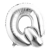 shumee Dekoracije folija balon črka Q srebrn 40 cm dekoracija za rojstni dan