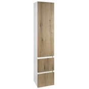 PANEDA STRIP odlagalna enota 35x165x31cm, hrast emporio, levo/desno - Rjava - 35x165x31 cm - Aqualine - PANEDA - 24 - MDF/laminat - Lepilo - Drugo - 3-delne tuš kabine - 350 - 1650 - 310 - 14