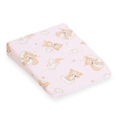 Prevleka za otroško blazino -klin New Baby BASIC30x37 cm medved roza