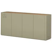 Komoda Elivo 200 4D - evkaliptus/baltski dune hrast