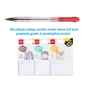 PILOT kemični svinčnik Matic Medium BPS-135-M 12 kom Rdeča