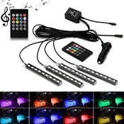 shumee Notranja osvetlitev, RGB LED trak, daljinski upravljalnik, upravljanje zvoka