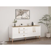 Hanah Home Konzola Mitra, 180x80x45 cm, Bela