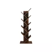Songmics Knjižna omara 50x25x1415 cm rjava
