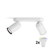 Philips - LED RGBW prigušivo reflektorsko svjetlo PONGEE 2xGU10/4,8W/230V bijela + daljinski upravljac