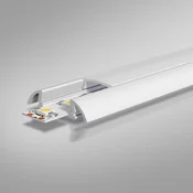 EVN APFLAT2 aluminijasti profil, 200 cm, U-profil, zaobljen - anodiziran aluminij, opal - Kovina