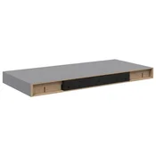 Vidaxl Stenske police 2 kosa sive 50x23,5x3,8 cm MDF