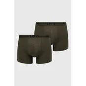 Bokserice Levis (2-pack) za muškarce, boja: zelena, 37149.0735-khaki