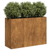 Planter Rusty 120x40x80 cm Vremensko odporno jeklo