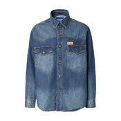 HUGO Jeans srajca Ebant 50565401 Modra Oversize