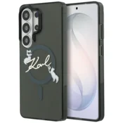 Originalen KARL LAGERFELD MagSafe ovitek Samsung Galaxy S26 Ultra 5G - Choupette - prozorno črn - KLHMS26L5HKSCAK