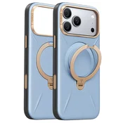 Premium ovitek Torras QPRO Leather za iPhone 17 Pro/18 Pro - blue