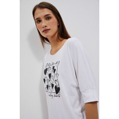Marisse Womens T-Shirt L-Ts-4030 White