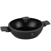 shumee PLOŠČATI TITANOV LONEC S POKROVOM 30 cm BERLINGER HAUS BH-8129 ANTRACIT