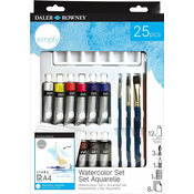 Daler Rowney Simply Set akvarelnih barv 12 x 12 ml