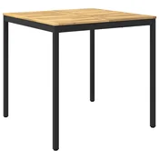 vidaXL Vrtni Bar Miza Bela in črna 110 x 108,5 x 105 cm
