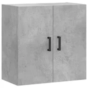 MAISON CHIC Stenska omarica - Zidna omarica betonsko siva 60x31x60 cm inženirski les iu1158, (22063547)