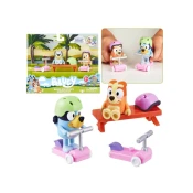 TM Toys Bluey in Bingo Komplet figuric za vožnjo s skuterjem, figurice za otroke 3+