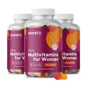 3x Multivitamini za ženske, skupaj 450 gumi bonbonov