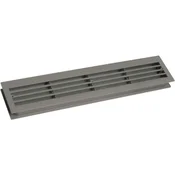 Prezračevalna rešetka za sobna vrata 454 x 90 mm temno siva
