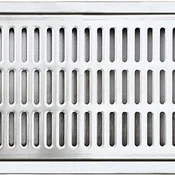 ich-zapfe Tropna pločevina 250x160x20 mm kromnikelj mat, 2-delna, (5000216638)