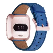 shumee PAŠEK ZA URO Fitbit Versa/Versa 2/LITE/SE MODRO PRAVO USNJE