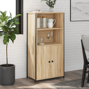 Vidaxl vidaXL Omarica, hrast sonoma, 62x36x121,5 cm, material na osnovi lesa