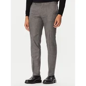 BOSS Hlače na rob C-Genius-264 50572008 Temno siva Slim Fit