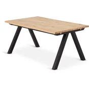 Trpezarijski sto SANDBY 100x160 natur hrast/crna