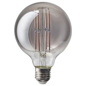 MOLNART LED sijalica E27 150 lumena, kugla sivo bistro staklo, 95 mm