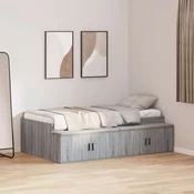 Krevetna konstrukcija Siva Sonoma 70 x 190 cm Konstruirano drvo