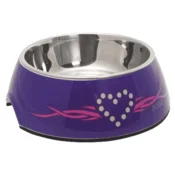 Rogz 2 u 1 Bubble Bowlz posuda, Purple Chrome - M