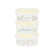 Badabulle - Set 3 posod za shranjevanje hrane Maxibox 3 x 300 ml