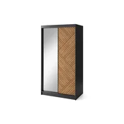 Garderobna omara z drsnimi vrati Marrphy II z ogledalom - 120 cm