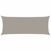 Vidaxl Senčno jadro 160 g/m2 pravokotno svetlo sivo 2x4,5 m HDPE