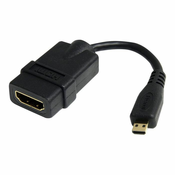 StarTech.com 5in High Speed HDMI Adapter Cable - HDMI to HDMI Micro - F/M - 5 inch Micro HDMI Adapter - HDMI Female to Micro HDMI Male (HDADFM5IN) - HDMI adapter - 1.2 cm