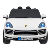 Licenciran avto na akumulator Porsche Cayenne S - bel/lakiran