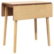 Vidaxl jedilna miza iz naravnega masivnega lesa gume