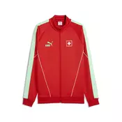 PUMA Switzerland KING Anthem Jacket Men, Football, Red/Green Glimmer, XS