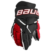 Hokejske rokavice Bauer Supreme MACH Black/Red Intermediate 12 palcev