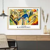 Wallity Dekorativna uramljena slika, 42x62cm, Šarena