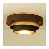Stropna svetilka WENTA 1xE27/60W/230V premer 50 cm rjava/zlata
