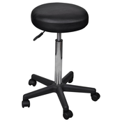 VIDAXL pisarniški stolček, črn