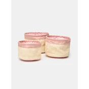 Sinsay - Set pletenih korpi za skladištenje 3 pack - šareno
