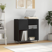 Ormaric za ploce crni 84,5 x 38 x 89 cm od konstruiranog drva