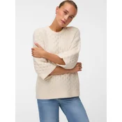 VERO MODA Pulover VMPAULA ecru