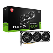 MSI nVidia GeForce RTX 4060 Ti 8GB 128bit RTX 4060 Ti VENTUS 3X E 8G OC graficka karta